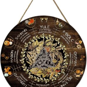 Wheel Year Wood Sign